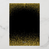 Moderne Silvesterparty  Folien Feiertagskarte (Rückseite)