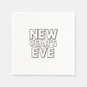 Moderne Silvesterparty Serviette (Vorderseite)