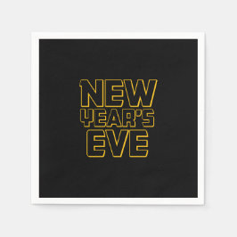 Moderne Silvesterparty Serviette