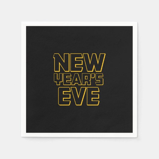Moderne Silvesterparty Serviette (Vorderseite)