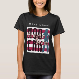 MODERNE Single Mama in Retro Streifen T-Shirt