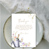 Moderne Sip & See Champagne Flasche Baby Dusche Dankeskarte