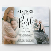 Moderne SISTERS sind das beste Foto Keepake Fotoplatte (Vorderseite)