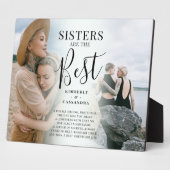 Moderne SISTERS sind das beste Foto Keepake Fotoplatte (Seite)