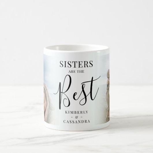 Moderne SISTERS sind das beste Foto Keepake Kaffeetasse (Mittel)