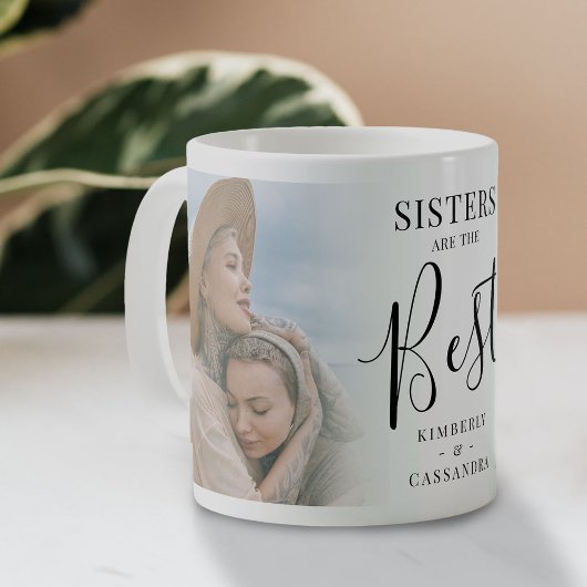 Moderne SISTERS sind das beste Foto Keepake Kaffeetasse