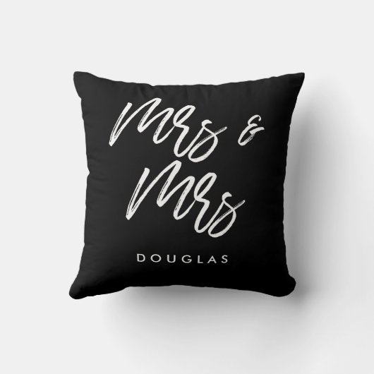 Moderne Sitte Frau und Frau lesbische Paar Kissen (Rückseite)