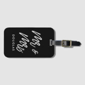 Moderne Sitte Herr und Frau. Gepäckanhänger (Vorderseite (Horizontal))