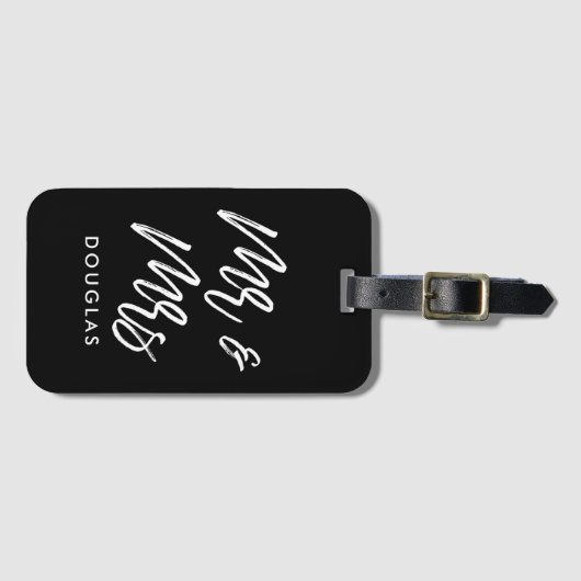 Moderne Sitte Herr und Frau. Gepäckanhänger (Vorderseite (Horizontal))