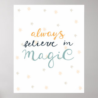 Moderne Skandale glauben immer an magisches Kinder Poster