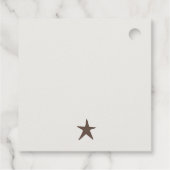 Moderne Skandi-Minimal-Blush-Herz-Weihnachtsbaum Geschenkanhänger (Rückseite)