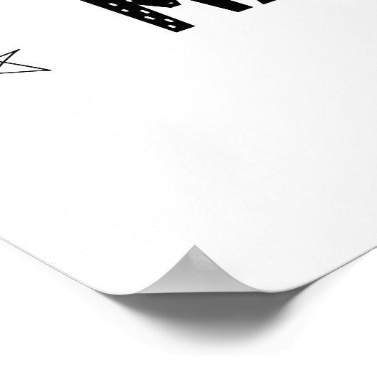 Moderne Skandinavien mit Sternen Kinderzimmer Poster (Ecke)