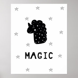 Moderne Skandinavien mit Sternen Kinderzimmer Poster