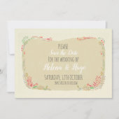 Moderne Skandinavienfeier Save The Date (Vorderseite)