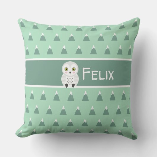 Moderne skandinavische Berge und Schale Kissen (Vorderseite)