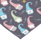 Moderne skandinavische Gnomen Mustertafel Mittelgroßer Tischläufer (Ecke)