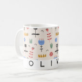 Moderne skandinavische Tasse | Personalisiertes Ge (Vorderseite Links)