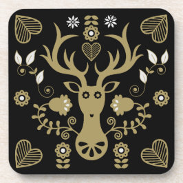 Moderne skandinavische Volkskunst Getränkeuntersetzer