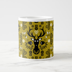 Moderne skandinavische Volkskunst Jumbo-Tasse