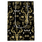 Moderne skandinavische Volkskunst Mittlere Geschenktüte (Rückseite)