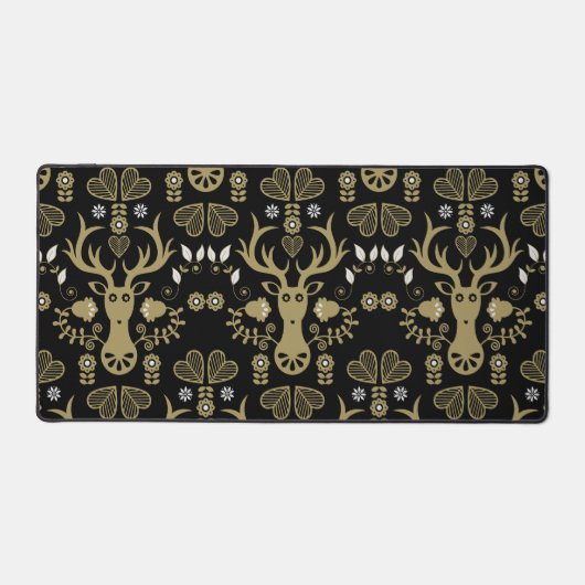 Moderne skandinavische Volkskunst Schreibtischunterlage (Vorderseite)