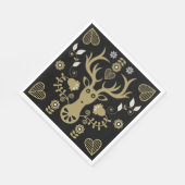 Moderne skandinavische Volkskunst Serviette (Ecke)