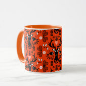Moderne skandinavische Volkskunst Tasse (Vorderseite Links)