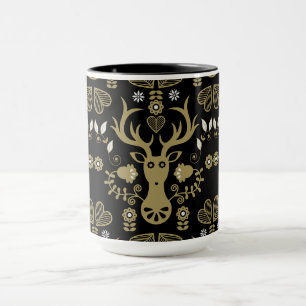 Moderne skandinavische Volkskunst Tasse