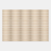 Moderne skandinavische Weihnachtsmuster Gold Black Geschenkpapier Set (Vorderseite 3)