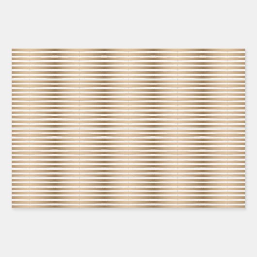 Moderne skandinavische Weihnachtsmuster Gold Black Geschenkpapier Set (Vorderseite 3)