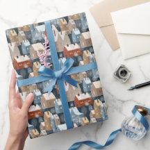 Moderne skandinavische Winter Stadthäuser Muster B