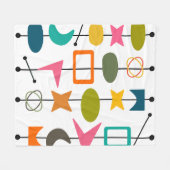 Moderne Skewers aus dem Mittelalter Fleecedecke (Vorderseite (Horizontal))