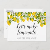 Moderne Skript-Brautparty-Änderung von Datumsfelde Postkarte (Vorne/Hinten)