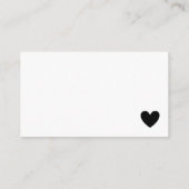 Moderne Skript-Brautparty-Rezepte für die Braut Begleitkarte (Rückseite)