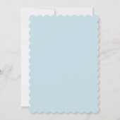 Moderne Skript Citrus Blau Hochzeitsfoto Save The Date (Rückseite)