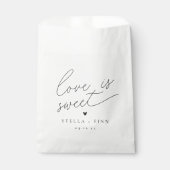Moderne Skript Liebende Hochzeit Geschenktütchen (Vorderseite)