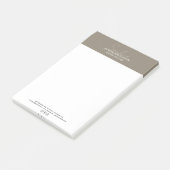 Moderne Skript-Taupe-Professional-Geschäft Post-it Klebezettel (angewinkelt)