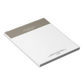 Moderne Skript-Taupe-Professionelle Geschäftsausst Notizblock (angewinkelt)