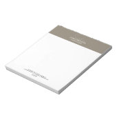 Moderne Skript-Taupe-Professionelle Geschäftsausst Notizblock (Rotiert)