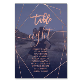 Moderne Skript terrarium Marine Foto Hochzeit Tischnummer