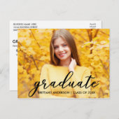 Moderne Skriptabschlusspartei Einladung Foto B (Vorne/Hinten)