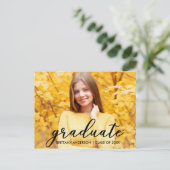 Moderne Skriptabschlusspartei Einladung Foto B (Stehend Vorderseite)