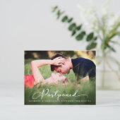 Moderne Skriptaufschiebung bei Hochzeiten Postkarte (Stehend Vorderseite)