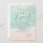 Moderne Skriptbilder - glücklich immer nach dem Pa Einladung (Vorderseite)