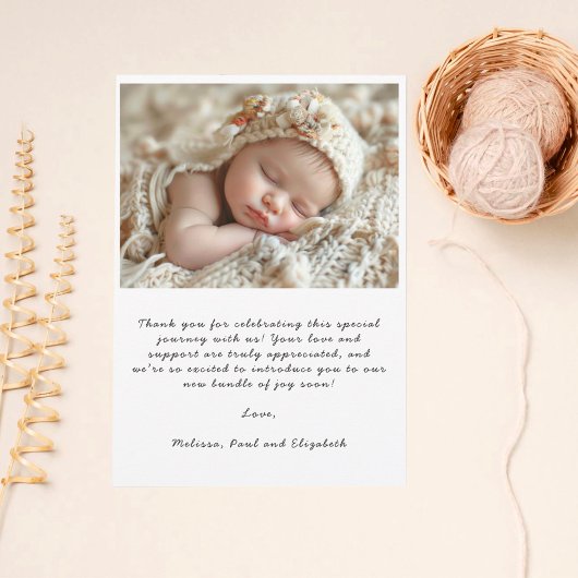 Moderne Skriptbogenrahmen blühen Dankeskarte