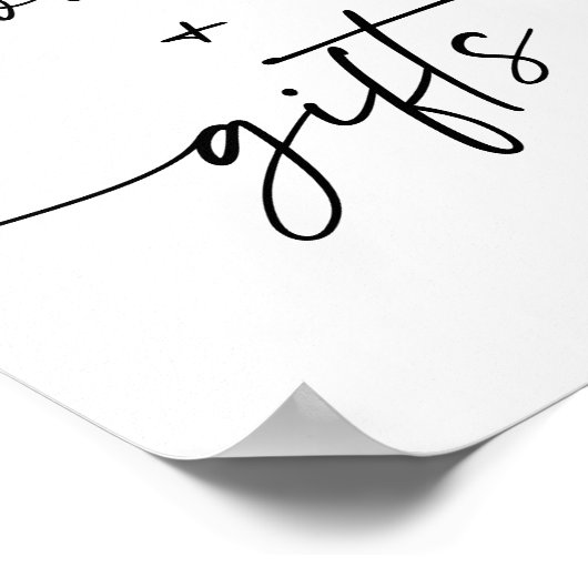 Moderne Skriptbücher und Geschenke Kinderduschsign Poster (Ecke)