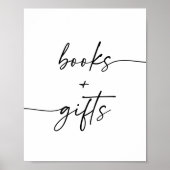 Moderne Skriptbücher und Geschenke Kinderduschsign Poster (Vorne)