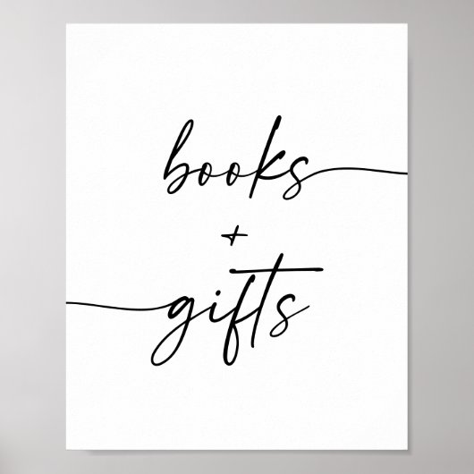 Moderne Skriptbücher und Geschenke Kinderduschsign Poster (Vorne)