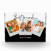 Moderne Skripte Die besten Freunde Personalisierte Fotoblock (Vorderseite)