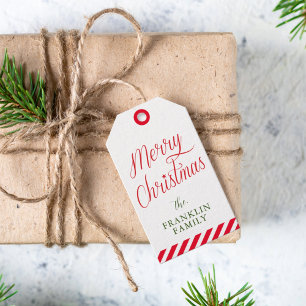 Moderne Skripte Frohe Weihnachten Weihnachts-Weihn Geschenkanhänger